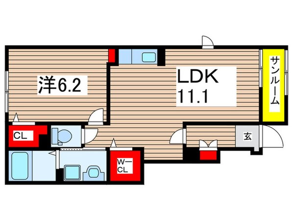 キャンディハウスⅡの物件間取画像